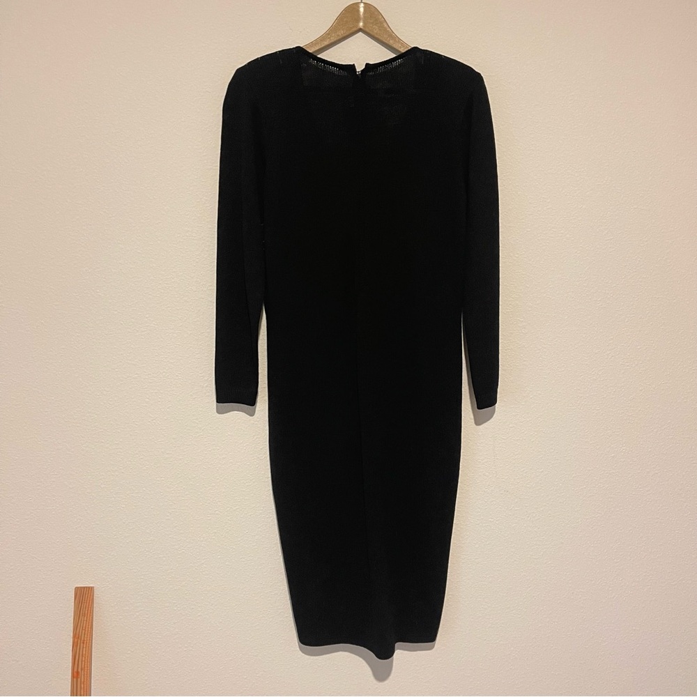 Vintage St. John Beaded Dress sz 8 1970s Sheath Knit Evening Heritage Formal - Picture 10 of 10